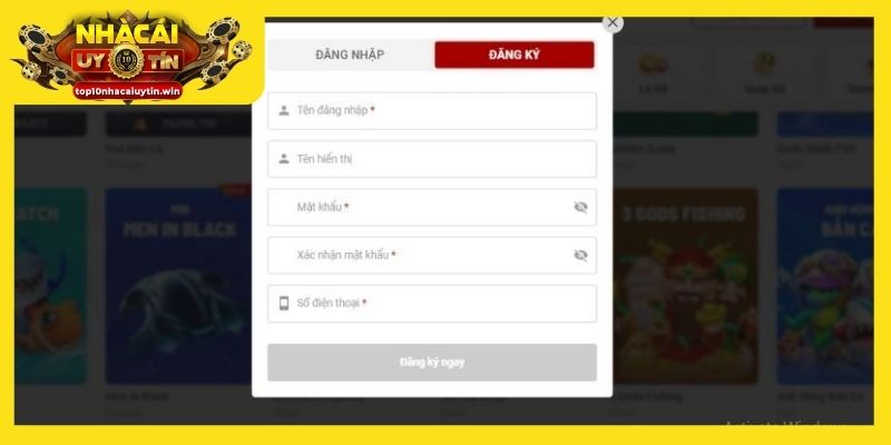 Đăng ký tài khoản cá cược dễ dàng trên máy tính