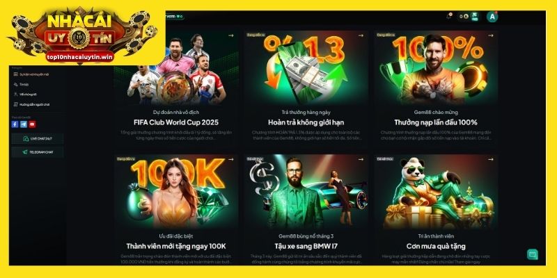 Tham khảo thông tin Gem88 khuyến mãi mới nhất mỗi ngày